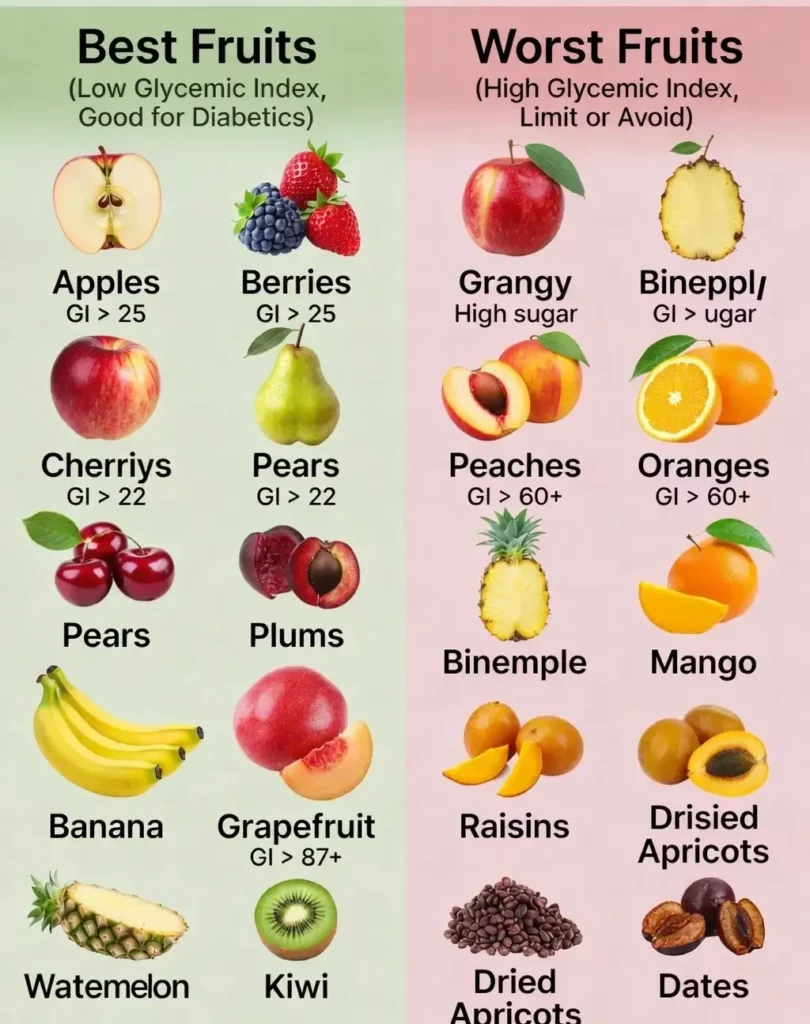 Best and Worst Fruits for Diabetics
