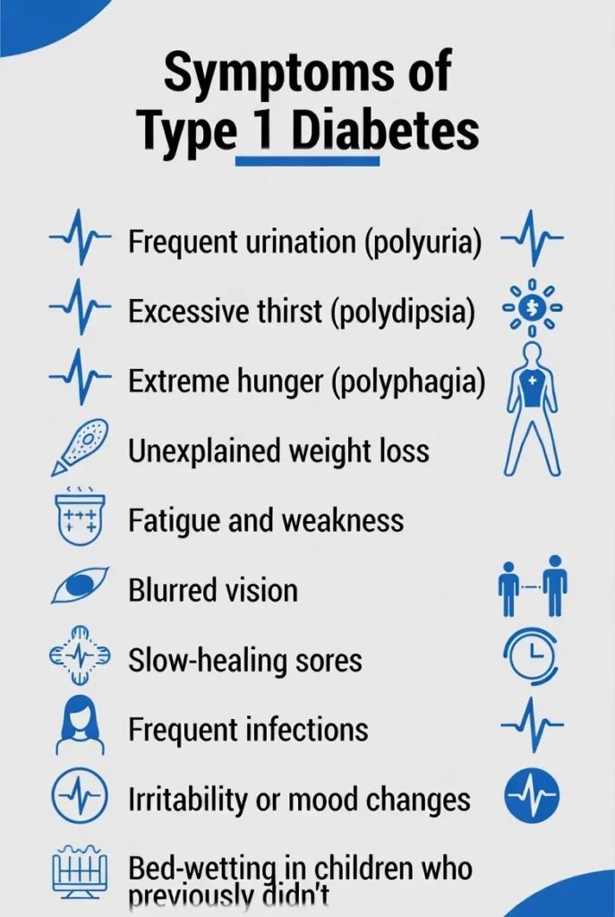 What Are the Symptoms of Type 1 Diabetes