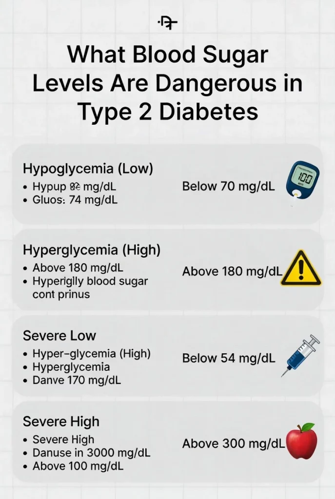 What Blood Sugar Levels Are Dangerous in Type 2 Diabetes