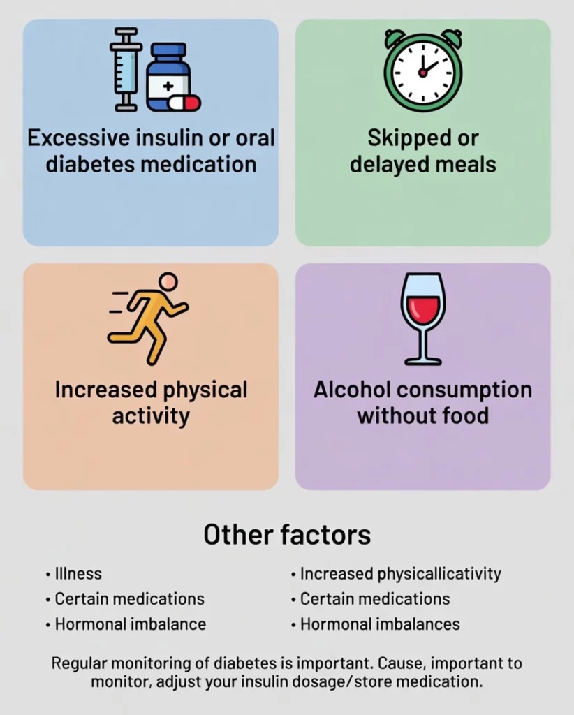 Causes of Hypoglycemia in People With Diabetes