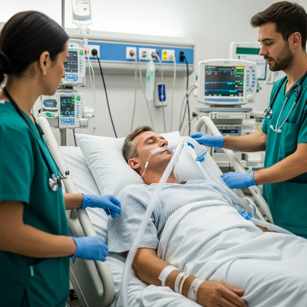 Diabetic Coma and Ventilator Use